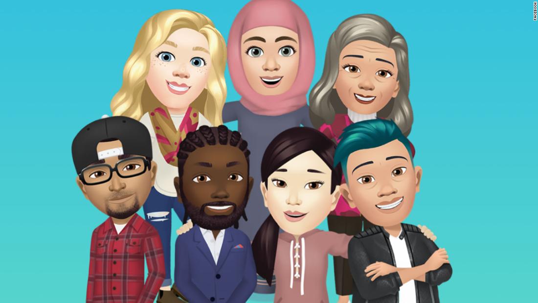 Facebook launched its Bitmoji-like Avatars. Here’s how to make yours – CNN